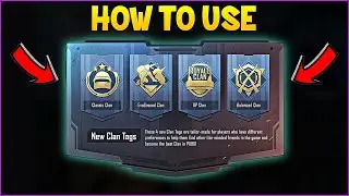 HOW TO USE CLAN TAG FEATURE IN PUBG MOBILE !!