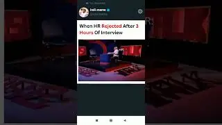 When HR Rejected after 3 hours interview 🤣🤣 #funny
