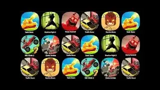 Scary banned,Tank Stars,Shadow Fight 2,Burrito Bison,Traffic Racer,Clone Armies,Hill Climb 2