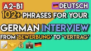 German for Job Interviews | 100+ Essential A2-B1 Phrases You NEED to Know