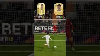Real Madrid Attacking Trio FIFA 18 vs FC 25 #football #shorts
