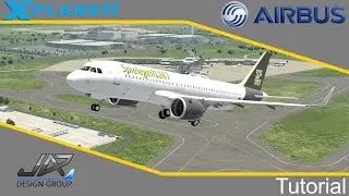 Airbus a320 (JarDesign) | Tutorial | Descent + Landing | DEUTSCH