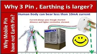 3 pin Plug, importance of Earthing Why 3 pin Plug have earthing point Larger and Thicker