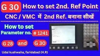 setting of G30  | How to set a 2nd Reference | Use of G30 | code g30 I parameter no.1241
