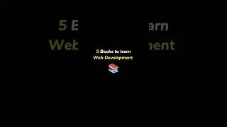 5 Book To Learn Web Development || 