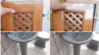 Banheiro Tranformado com Reciclagem e Gaveta de Guarda Roupas