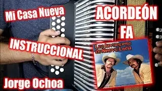 #INSTRUCCIONAL Mi casa nueva en Acordeón de FA (Fácil con arreglos)