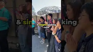 Shrine in Bangkok where single ladies hang out