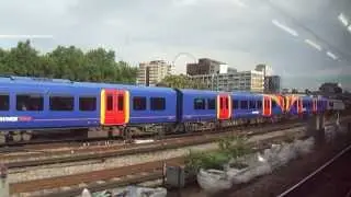 Train ride from Waterloo Station to Wimbledon Station, London - Saturday 17th August 2013