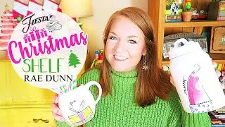 Rae Dunn Christmas Shelf | Rae Dunn Christmas