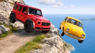 Cars Vs Death Cliff 😱🔥| BeamNG.drive#207 