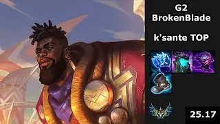 G2 BrokenBlade (K'Sante) vs (Garen) - LEC Playoff training arc - EUW Challenger - Patch 25.17