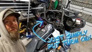 Установка 12-дюймовых мясных крюков на мой Harley!