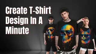 How to make Pro T-Shirt Designs  (No Design Skills Needed!) #tshirtdesign #video #creative