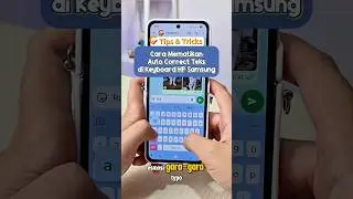 Cara matiin auto koreksi teks di ⌨️ HP Samsung biar gak typo terus #AutoCorrect #TipsHP #SamsungTips