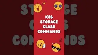 #cheatsheet k8s storage class commands #k8s #kubernetes #docker #containers p #devops