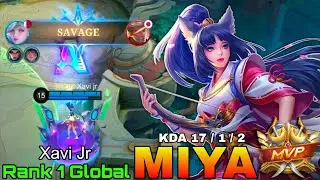 SAVAGE Miya WipeOut The Enemies - Top 1 Global Miya by Xavi jr - Mobile Legends