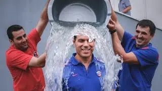 Ice Bucket Challenge CSKA head coach Dimitris Itoudis
