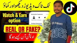 tiktok watch and earn money 2026,| Real or Fake