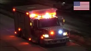 FDNY Field Comms, EMS Logistics & other fire trucks responding with siren and lights