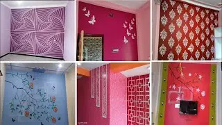 100+ Wall Painting Design Ideas 🎨 | Modern Wall Stencil & Wall Stickers Decoration 2025