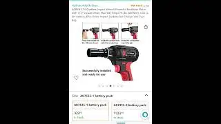 44 % off AOBEN 21V Cordless Impact Wrench Powerful Brushless Motor with 1/2
