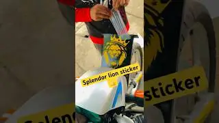 Hero splendor New modified lion sticker ￼#viral #splendor #modified #trending #youtubeshorts #viral