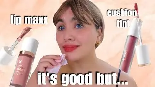 Swatch Review of GRWM Cosmetics Lip Maxx & Cushion Velvet Tint | Miss Bea