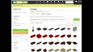 Parts List download from Rebrickable to Bricklink Tutorial