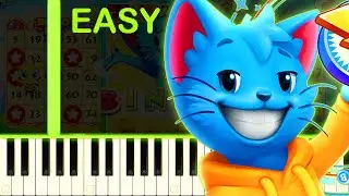 BINGO BLITZ SONG - EASY Piano Tutorial