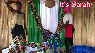 African traditional wedding Decoration in Liberia 🇱🇷 ￼