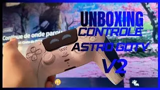 Unboxing do controle de ps5 edição astro bot v2