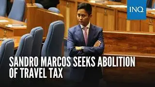 Sandro Marcos seeks abolition of travel tax