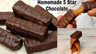 Homemade 5 Star Chocolate Market Style| Caramel Filled Chocolat बाजार जैसे 5 स्टार चॉकलेट घर मे बनाए