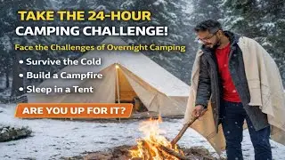 Solo Survival Camping in the American Wild | 24 Hours Alone in Forest