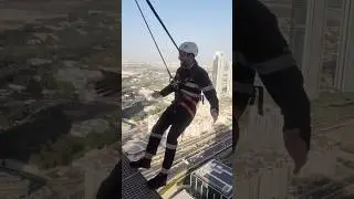 Chasing thrills at Sky View Observatory! 🌆✨ Walking on the edge of the sky Dubai