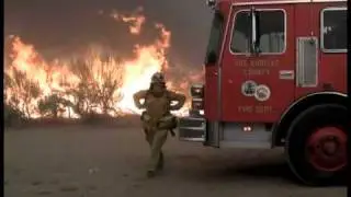 Crown Fire Palmale, CA First Day