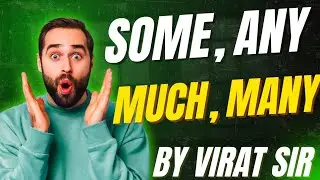 English grammar || Use of much/many some/any |इन सभी का उपयोग कैसे और कब करें |  By Virat sir #Aplus