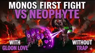ARK Survival Ascended: Monos First Fight vs Neopyhytes without Trap , only with Gloon 