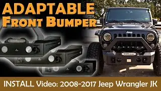 Jeep Wrangler JK Adaptable Front Bumper Install Video for Nixon Offroad