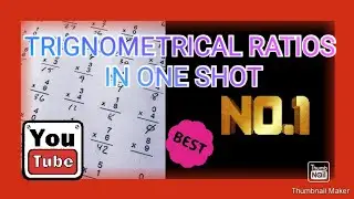 TRIGNOMETRIC RATIOS AND ITS PROBLEMS IN ONE SHOT || CLASS 9 || BASIC FORMULAE || EDUTIPS BY SAHARSH💯