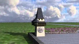 Grazer Uhrturm 3D Rendering