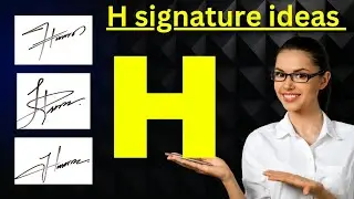 H signature style | H letter signature style | Signature H