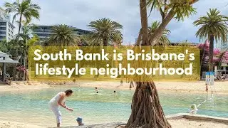 Checking out Australia's ONLY MAN-MADE INNER CITY beach in South Bank Brisbane