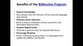Bookworm Central Literacy Programs, Bibliocitos
