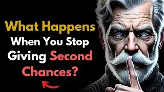 What Happens When You STOP Giving People Second Chances? | Stoic philosophy