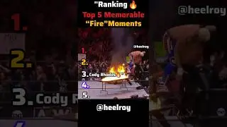 Ranking Top 5 Memorable Fire Moments! #wwe #wwefan #wrestling #netflix #kane #undertaker #randyorton