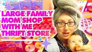 Large Family Mom Shop with Me Thrift Store | + Sharp Shopper Discount Grocery Outlet Haul