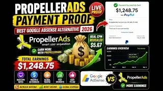 Propeller ads network Payment Proof | Best google AdSense alternatives 2022