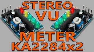 VUMETRO ESTEREO CON KA2284 / STEREO VU METER KA2284